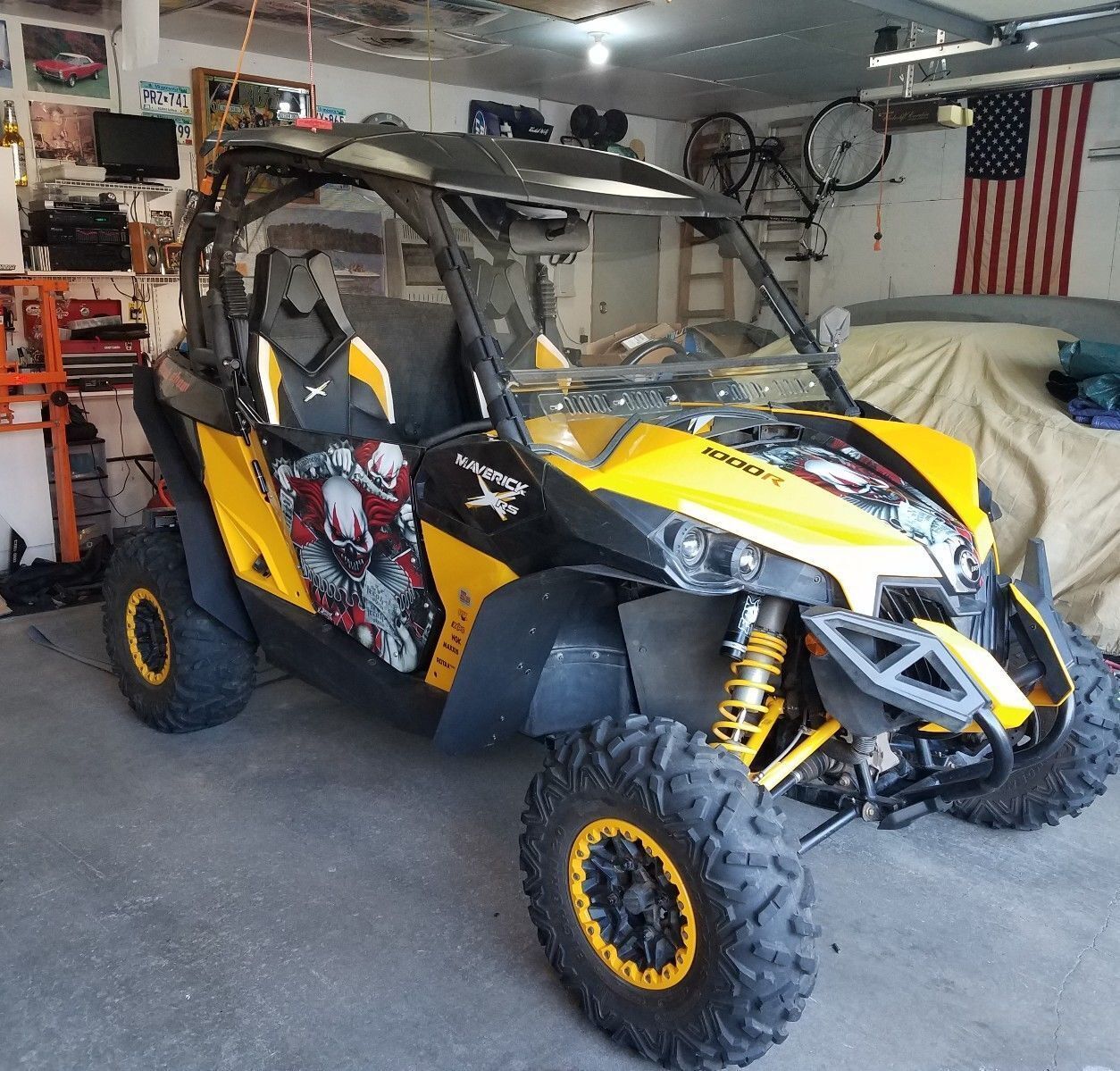 Photo of Extended Fender Flares Mud Flaps for Can-Am Maverick 1000R/MAX by Kemimoto - Premium for UTVs / Side by Sides