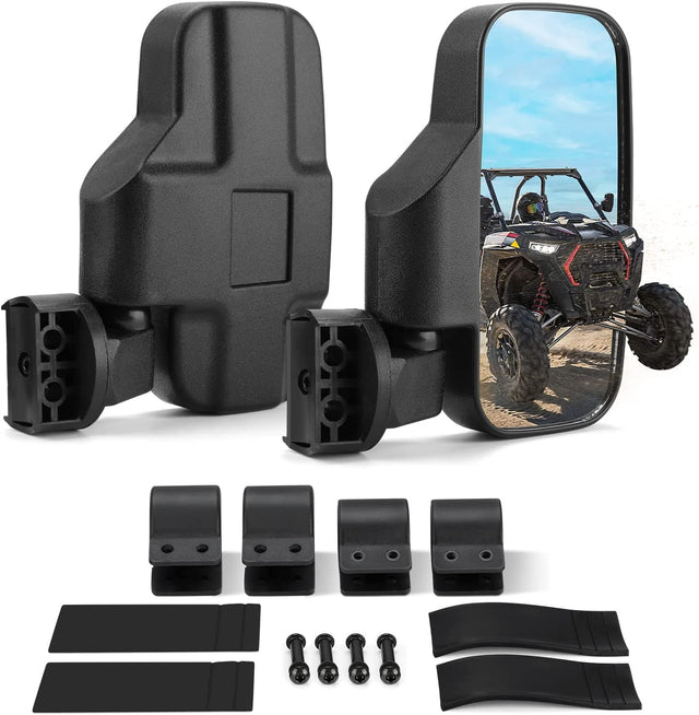 Photo of UTV 1.75"-2" Side View High Impact Convex Mirror for Can-am/Mule/Ranger/RZR by Kemimoto - Premium for UTVs / Side by Sides
