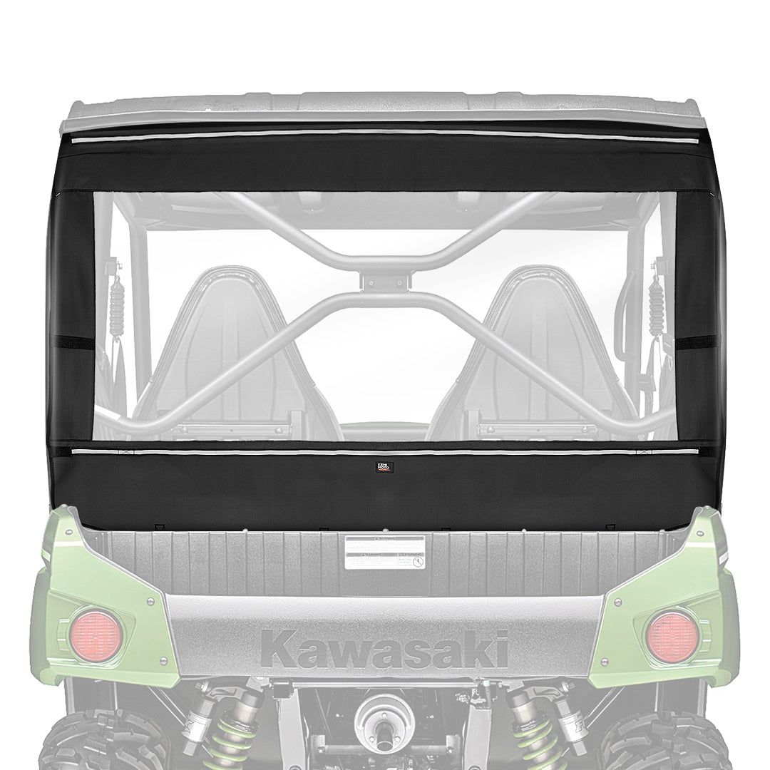 Photo of Rear Soft Rear Windshield for Kawasaki TERYX 4 800 by Kemimoto - Premium for UTVs / Side by Sides
