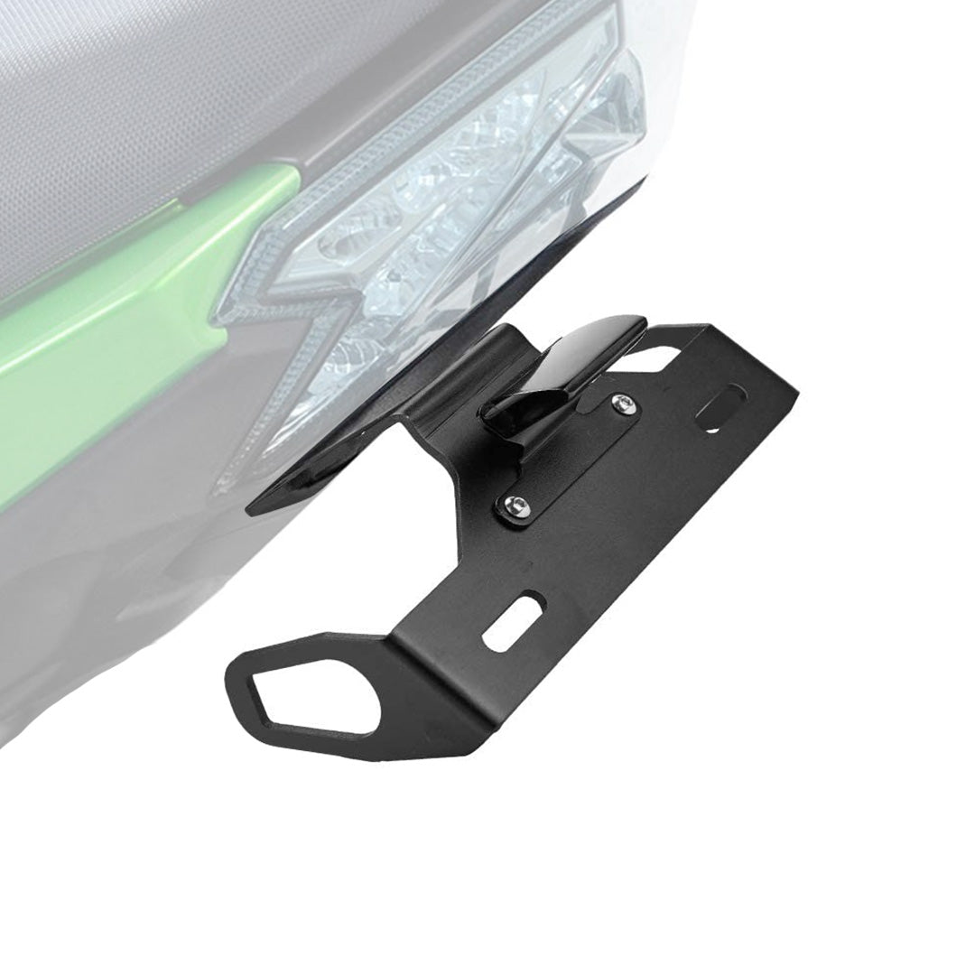 Photo of License Plate Bracket for Kawasaki Z125/ Z125 Pro by Kemimoto - Premium for UTVs / Side by Sides