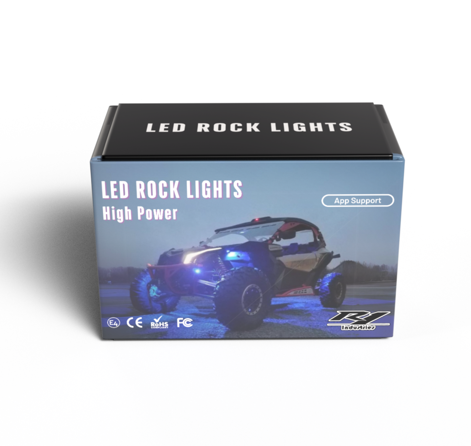 Photo of R1 Industries Rock Light Kit (4-Pod) by R1 Industries - Premium LED Light Whips & Rock Lights for UTVs / Side by Sides