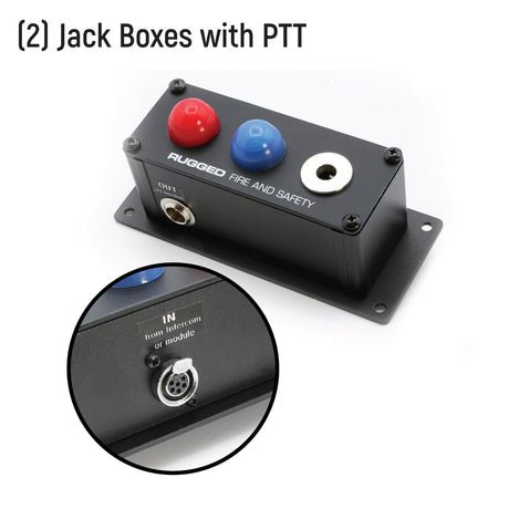 Photo of Fire and Safety 2-Person Dual Radio Intercom Kit by Rugged Radios - Premium for UTVs / Side by Sides