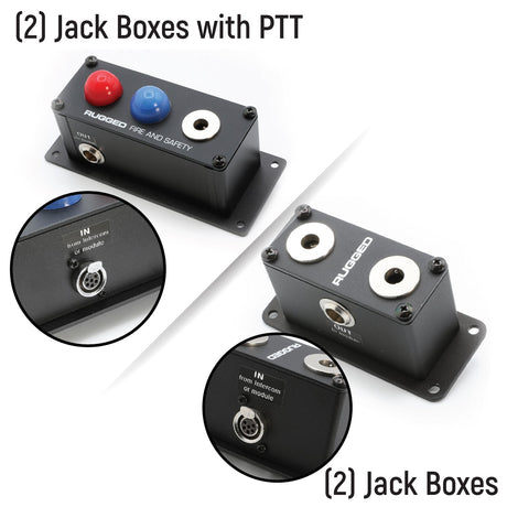 Photo of Fire and Safety 6-Person Dual Radio Intercom Kit by Rugged Radios - Premium for UTVs / Side by Sides