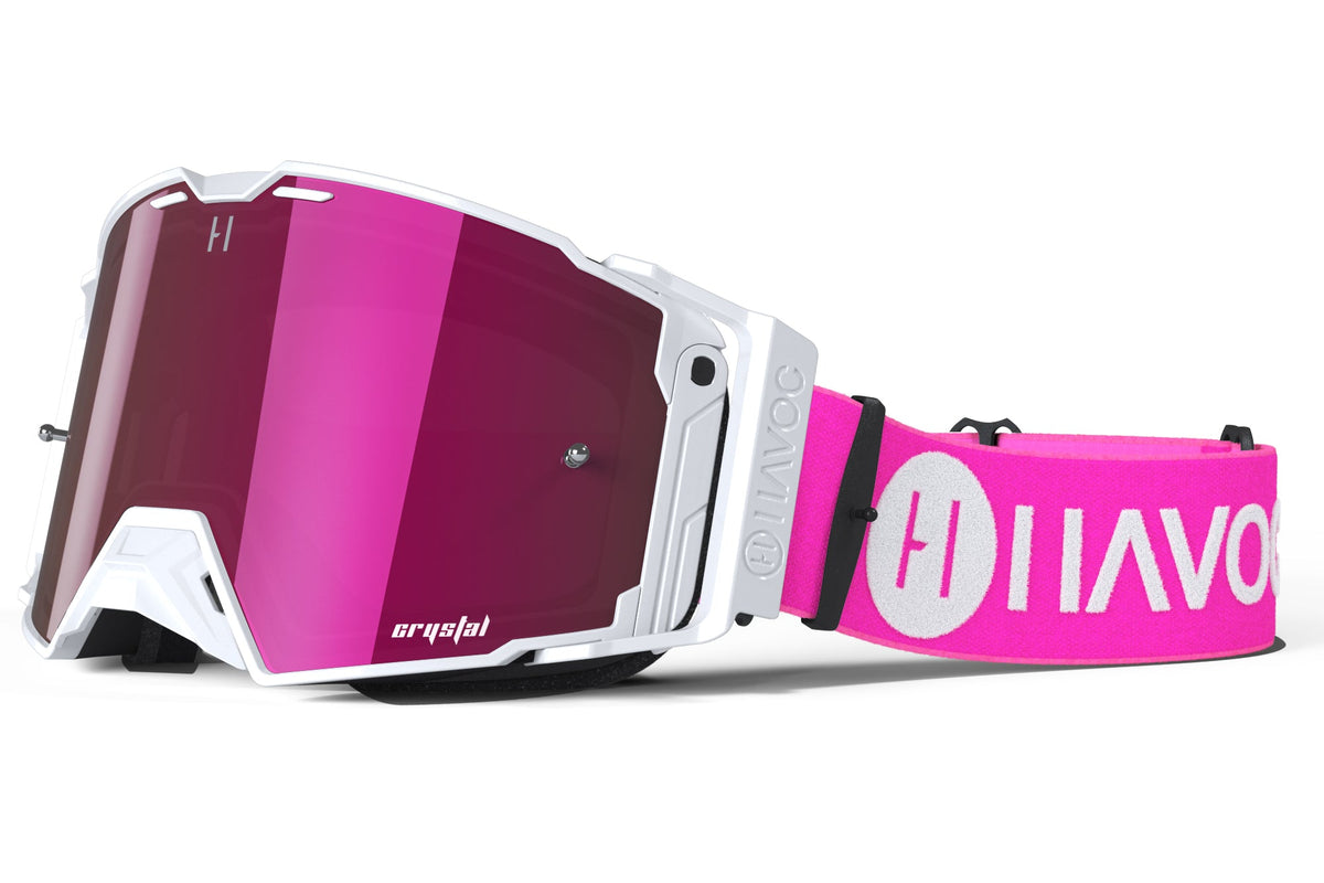Havoc Helios Goggle - Pink Strap / Pink Crystal HD Lens