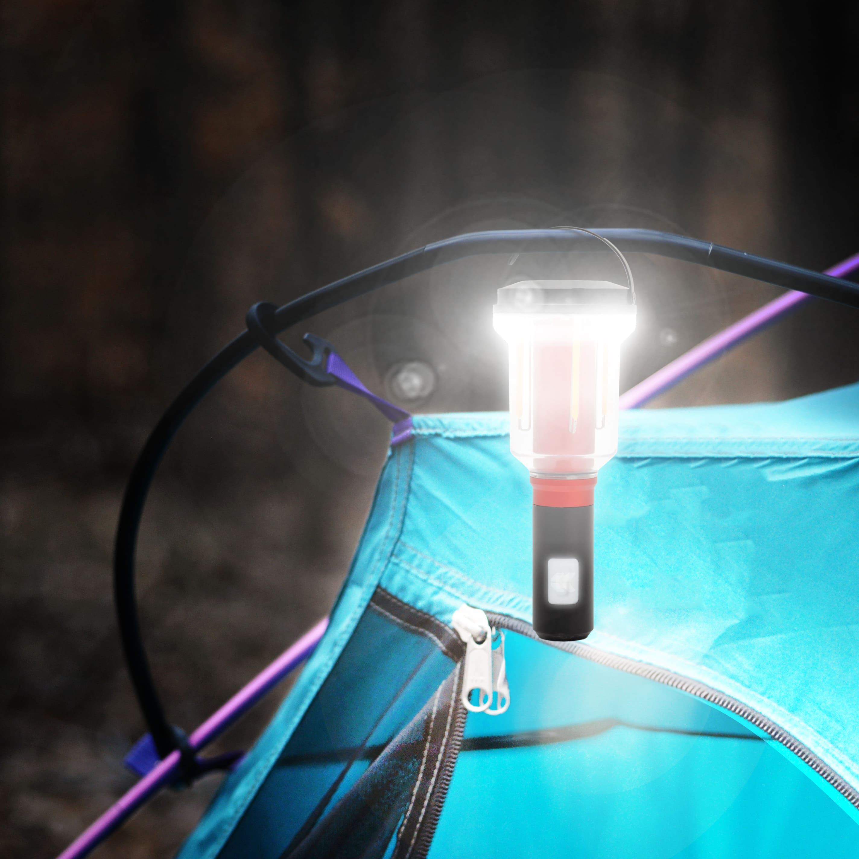 Photo of FLi-MORPHE 28" Telescoping Lantern & Flashlight by STKR Concepts - Premium Telescoping Light for UTVs / Side by Sides