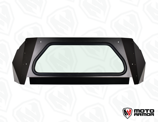 Photo of Kawasaki H2 Rear Glass Windshield by Moto Armor - Premium for UTVs / Side by Sides