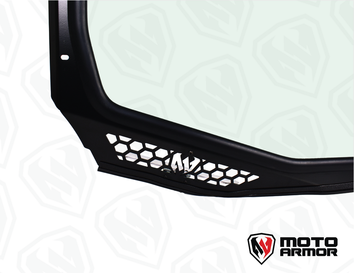 Photo of Maverick "R" Vented Glass Windshield with Wipers by Moto Armor - Premium for UTVs / Side by Sides