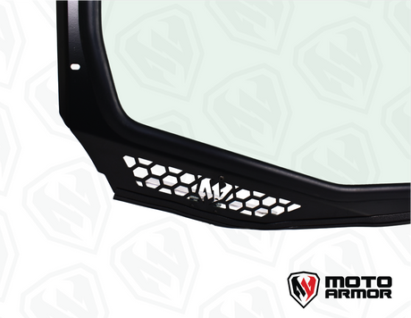 Photo of Maverick "R" Vented Glass Windshield with Wipers by Moto Armor - Premium for UTVs / Side by Sides