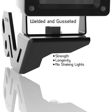 Photo of Gusseted Light Pod Mounts Brackets for Polaris RZR A Pillar by Litt Industries - Premium RZR XP / Turbo for UTVs / Side by Sides