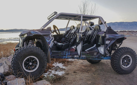Photo of RZR 900/1000 Trail Front Bench Seat with Harnesses (2015-2025) by UTV Mountain Accessories - Premium Bench Seat for UTVs / Side by Sides