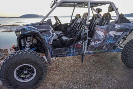 Photo of RZR 900/1000 Trail Front Bench Seat with Harnesses (2015-2025) by UTV Mountain Accessories - Premium Bench Seat for UTVs / Side by Sides