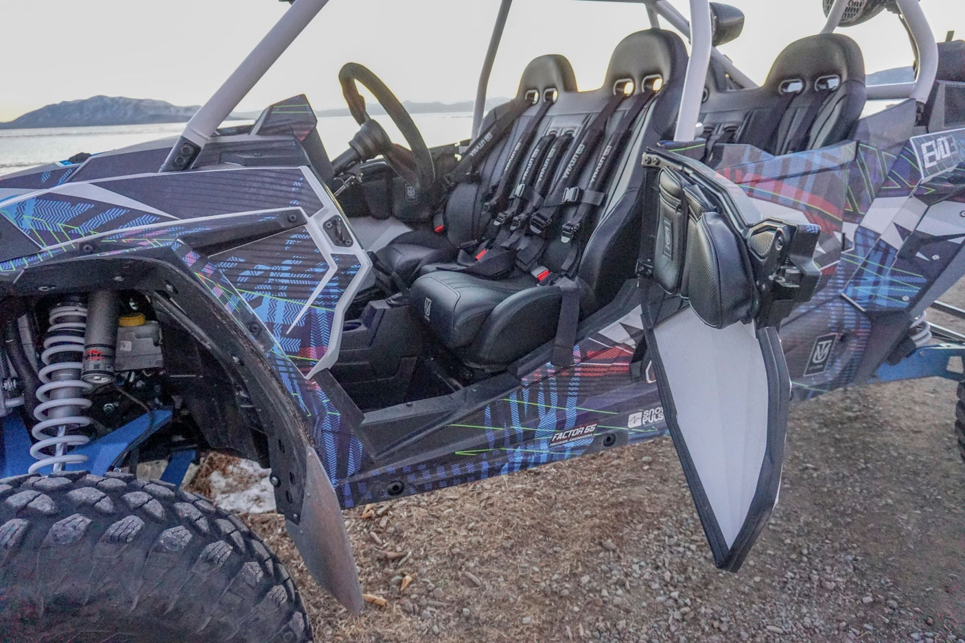 Photo of RZR 1000 Elite Series Bench Seat Front or Rear Bench Seat W Harnesses (over the console) (2014-2023) by UTV Mountain Accessories - Premium Seats & Accessories for UTVs / Side by Sides