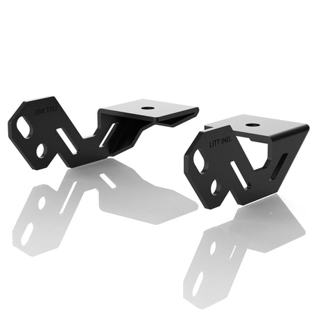 Photo of Gusseted Light Pod Mounts Brackets for Polaris RZR A Pillar by Litt Industries - Premium RZR XP / Turbo for UTVs / Side by Sides