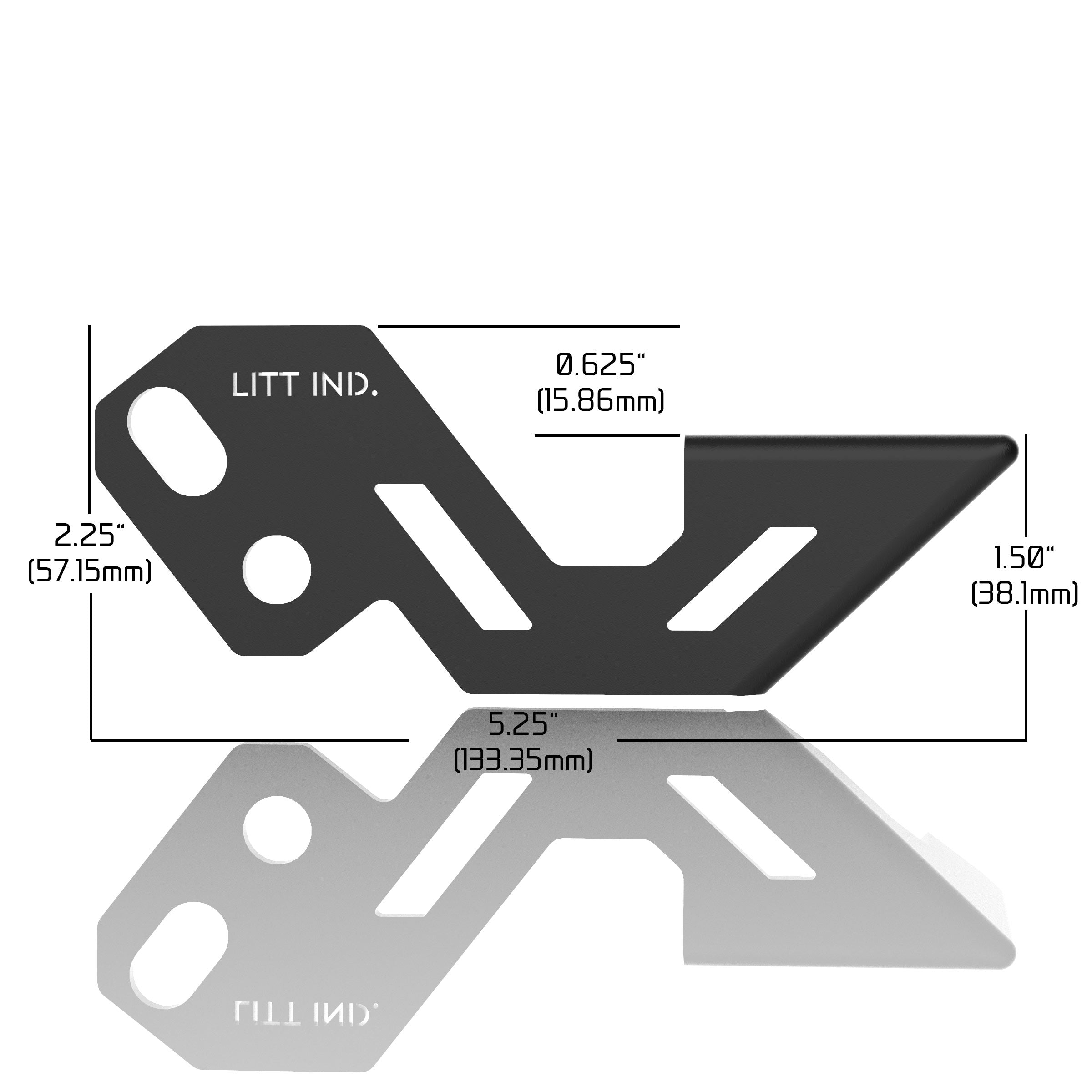 Photo of Gusseted Light Pod Mounts Brackets for Polaris RZR A Pillar by Litt Industries - Premium RZR XP / Turbo for UTVs / Side by Sides