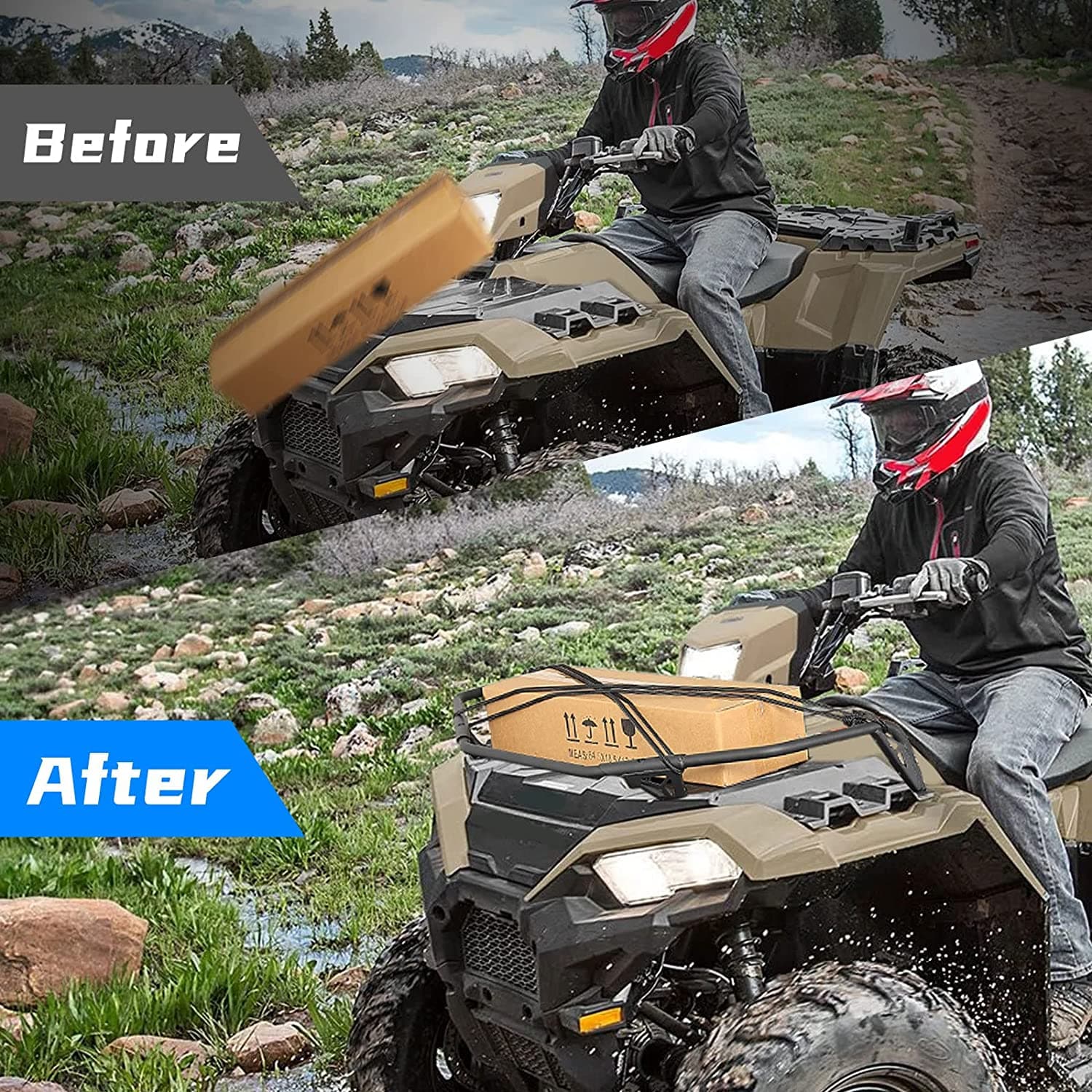 Photo of Kemimoto Front Rack Extender for Sportsman 850 / XP 1000 by Kemimoto - Premium for UTVs / Side by Sides