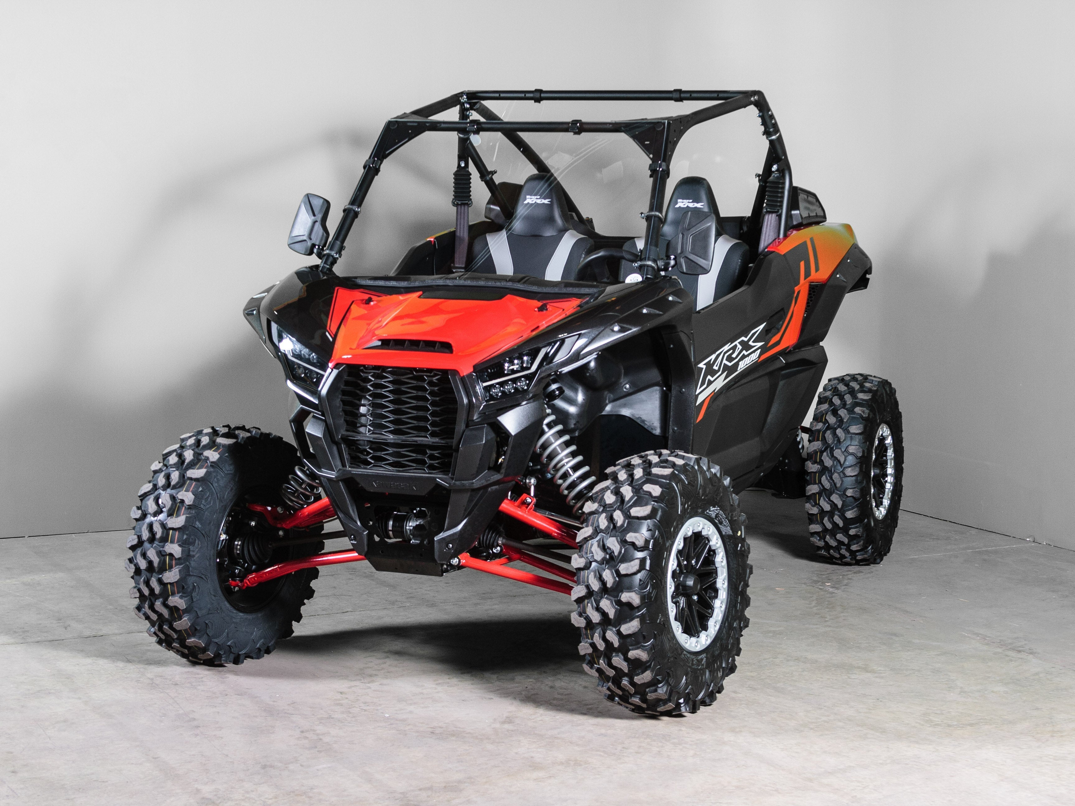Photo of TK00651 2022+ KAWASAKI KRX 1000 FULL UTV WINDSHIELD - SCRATCH RESISTANT 3/16” by TerraRider UTV Windshields & Accessories - Premium for UTVs / Side by Sides