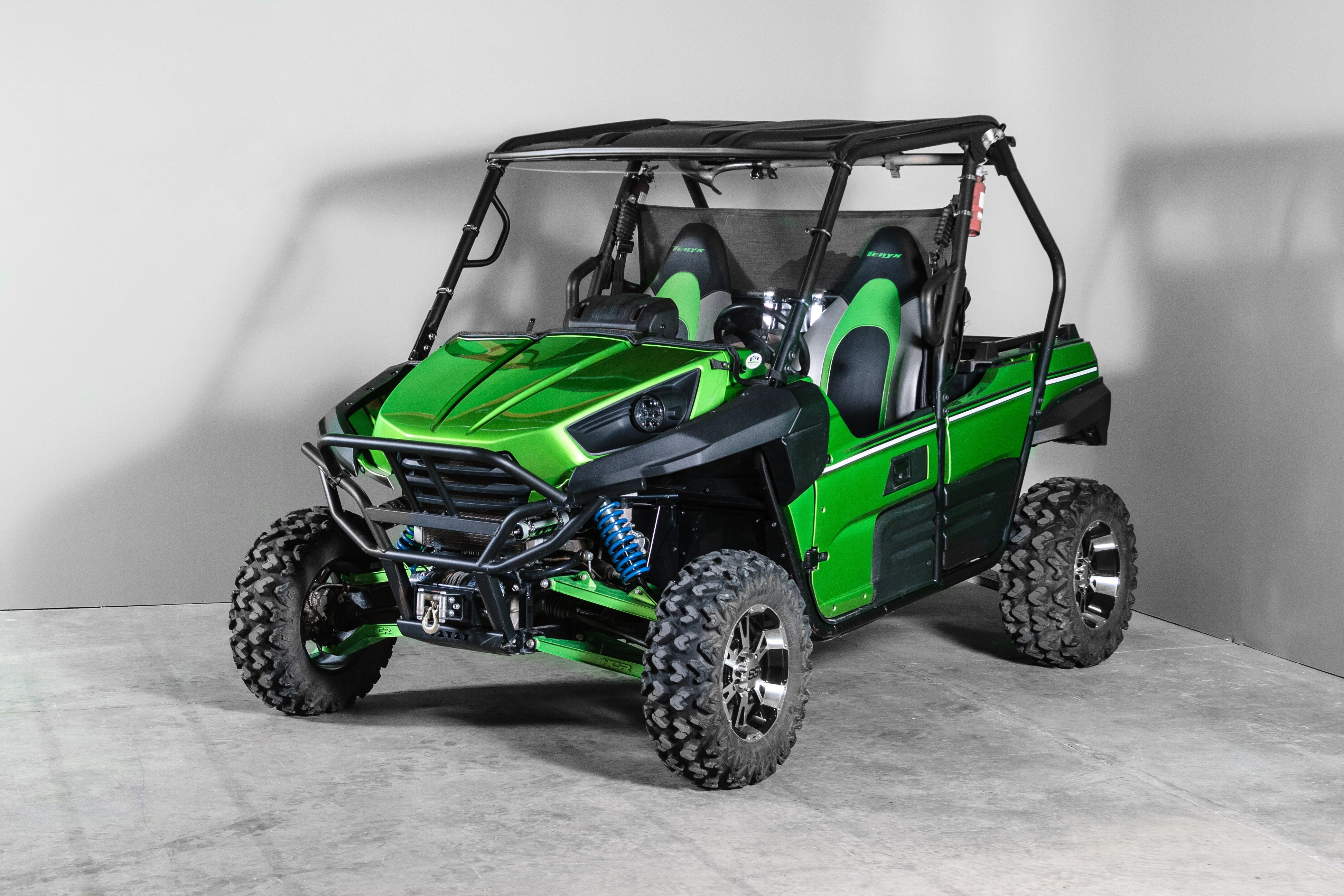 Photo of TK00906 2014 KAWASAKI TERYX 2 SEATER FULL UTV WINDSHIELD - SCRATCH RESISTANT 1/4” by TerraRider UTV Windshields & Accessories - Premium for UTVs / Side by Sides