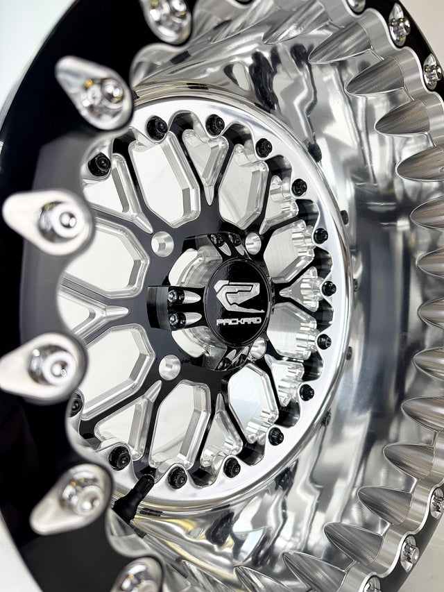 Photo of Wishbone - FF Forged Polished Beadlock - Gloss Black by Packard Performance Dealer - Premium Wheels for UTVs / Side by Sides