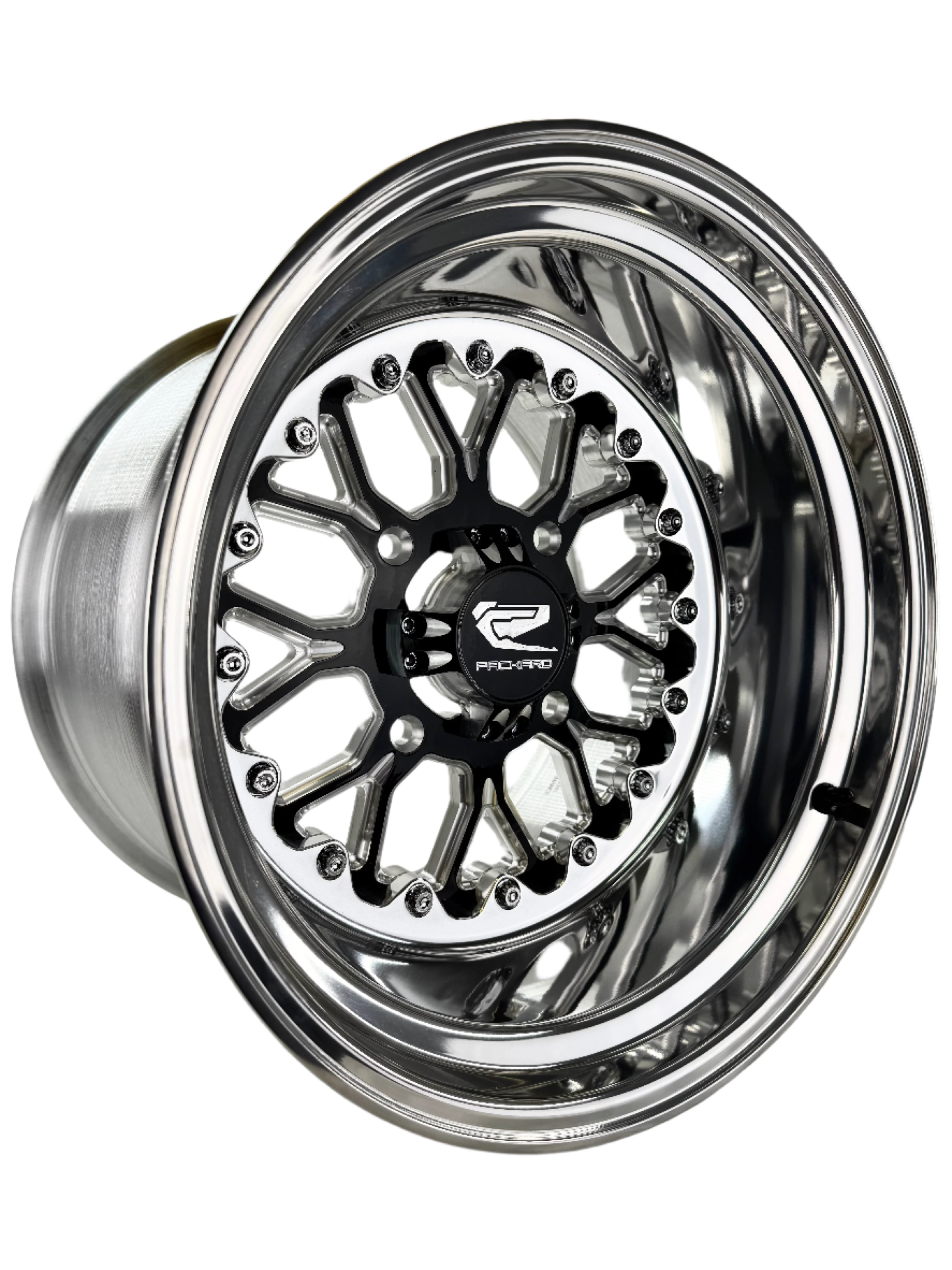 Wishbone FF Forged UTV Wheel Set - Gloss Black & Polished