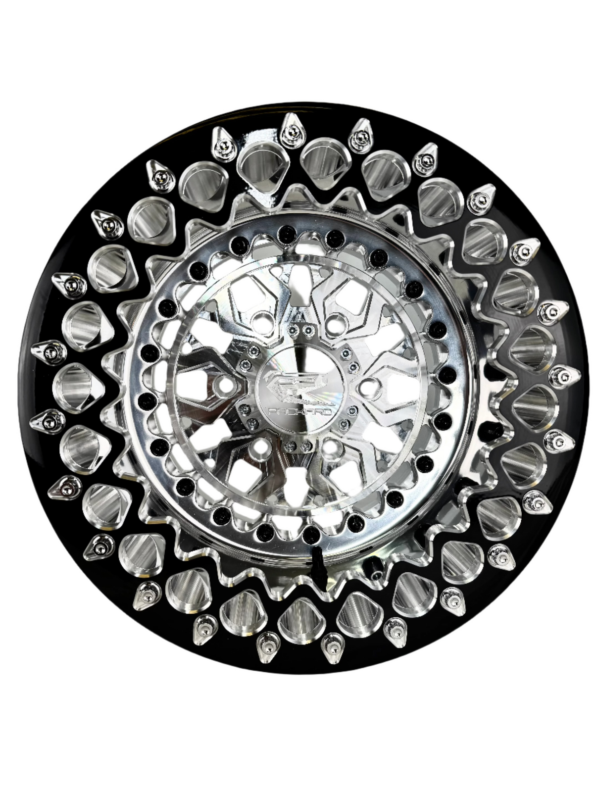 Packard Apollo Polished Forged Beadlock Wheel - Silver - Maverick R 6x139.7 - Packard Performance 2