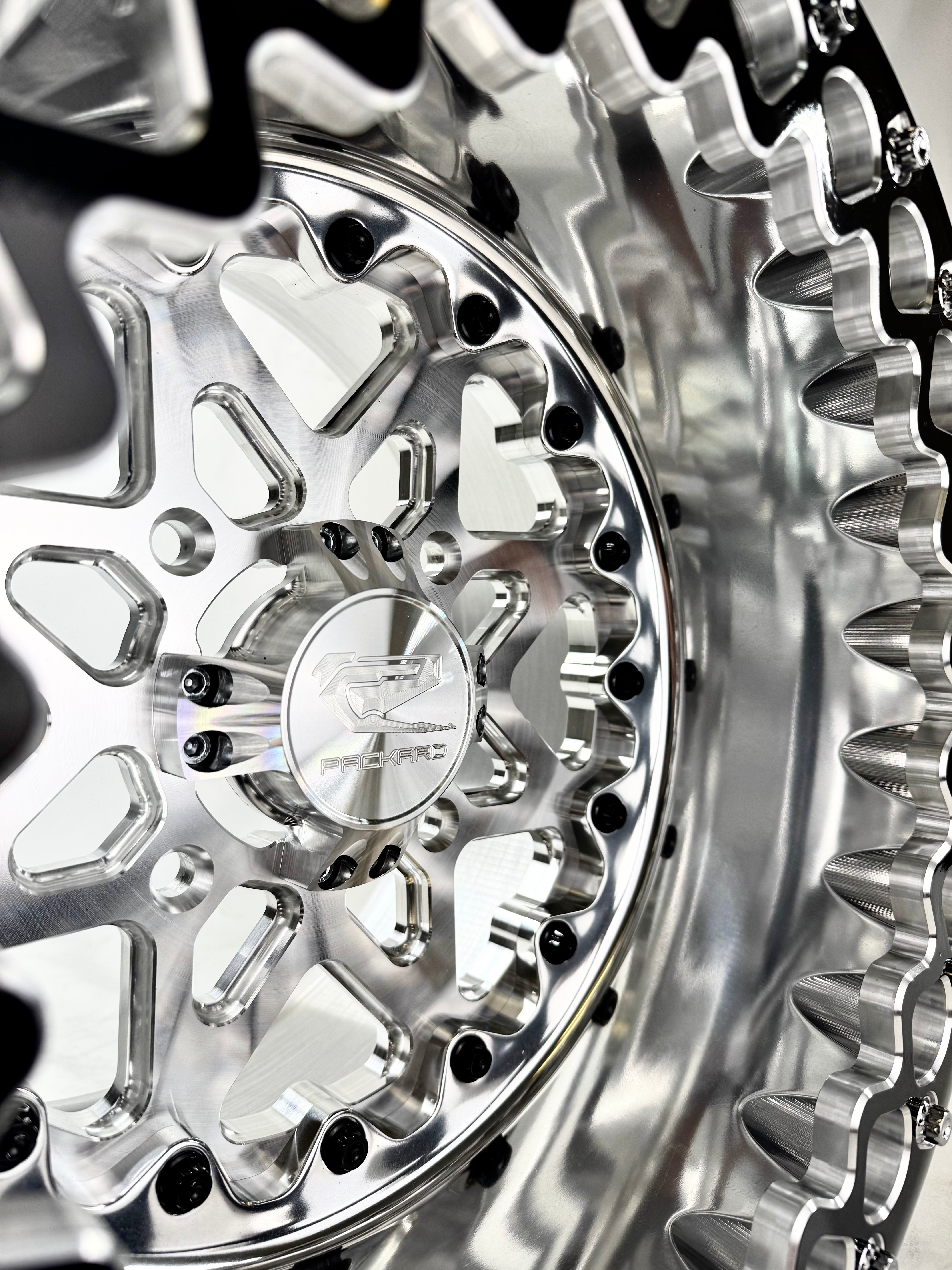 Photo of V2- FF Forged Polished Beadlock - Silver by Packard Performance Dealer - Premium Wheels for UTVs / Side by Sides