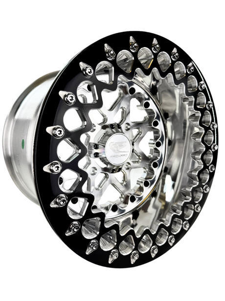 V2- FF Forged Polished Beadlock - Silver