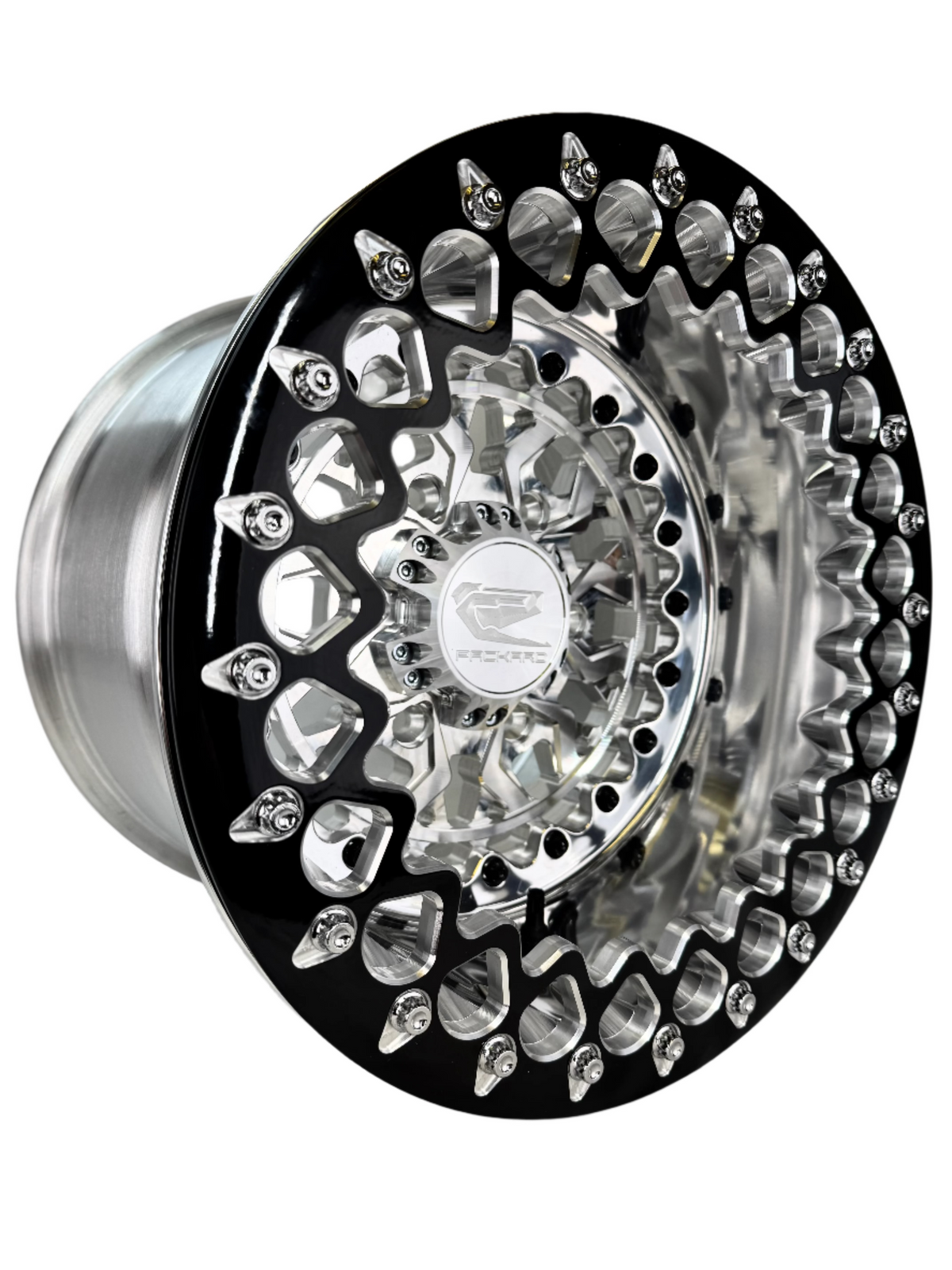 Apollo - FF Forged Polished Beadlock Wheel - Silver