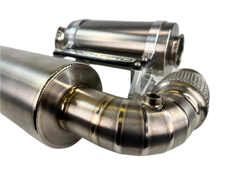 Packard Performance 3” Titanium Turbo Back Exhaust (Dual Muffler)