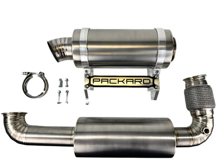 Packard Performance 3” Titanium Turbo Back Exhaust (Dual Muffler)