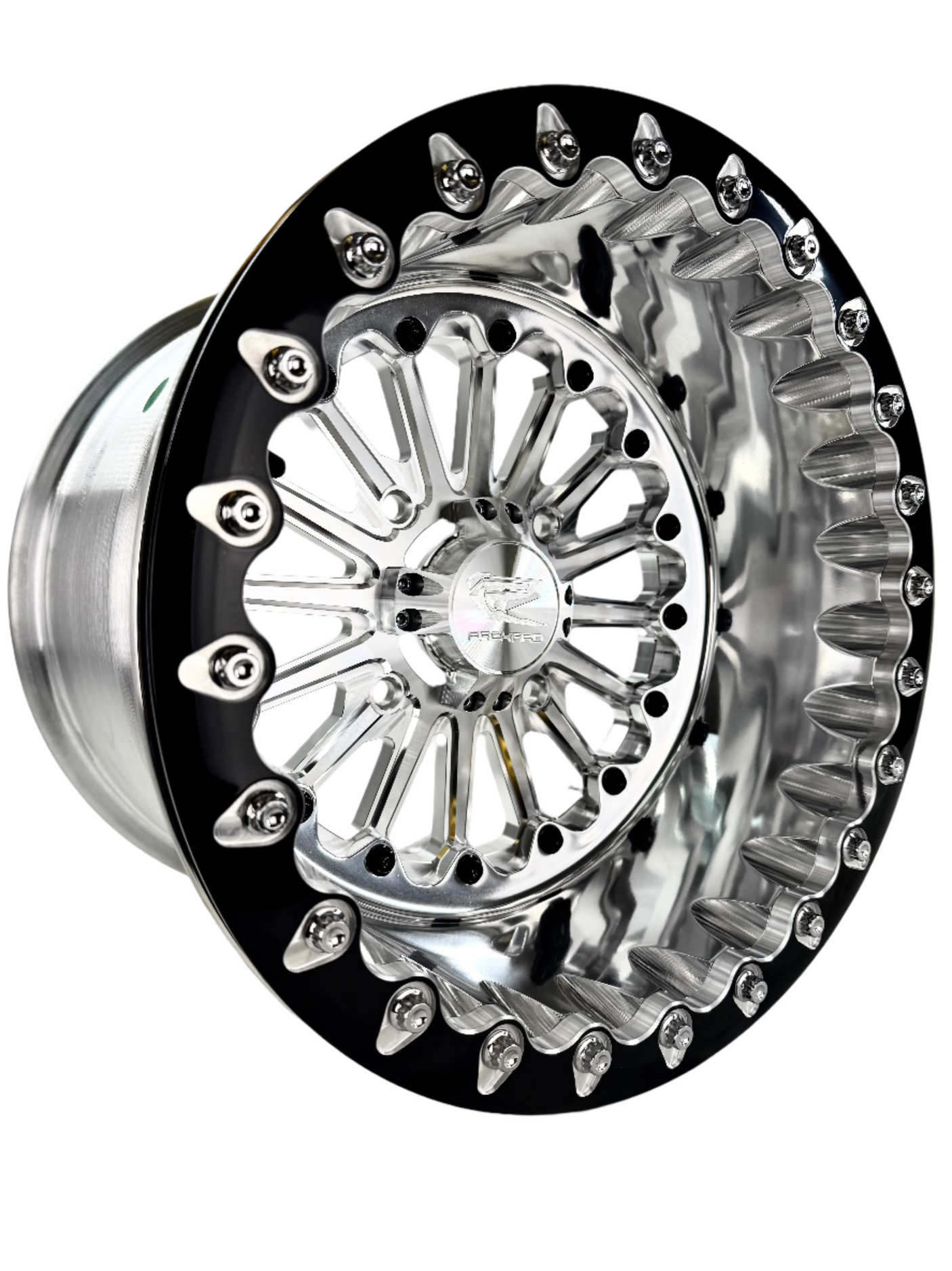 Element - FF Forged Polished Beadlock - Silver 4x110