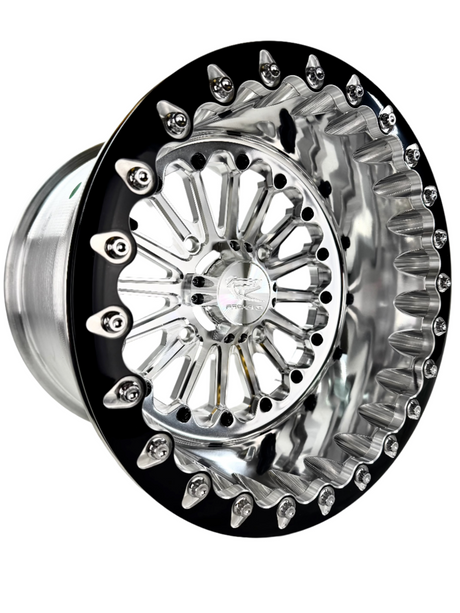 Element - FF Forged Polished Beadlock - Silver 4x110