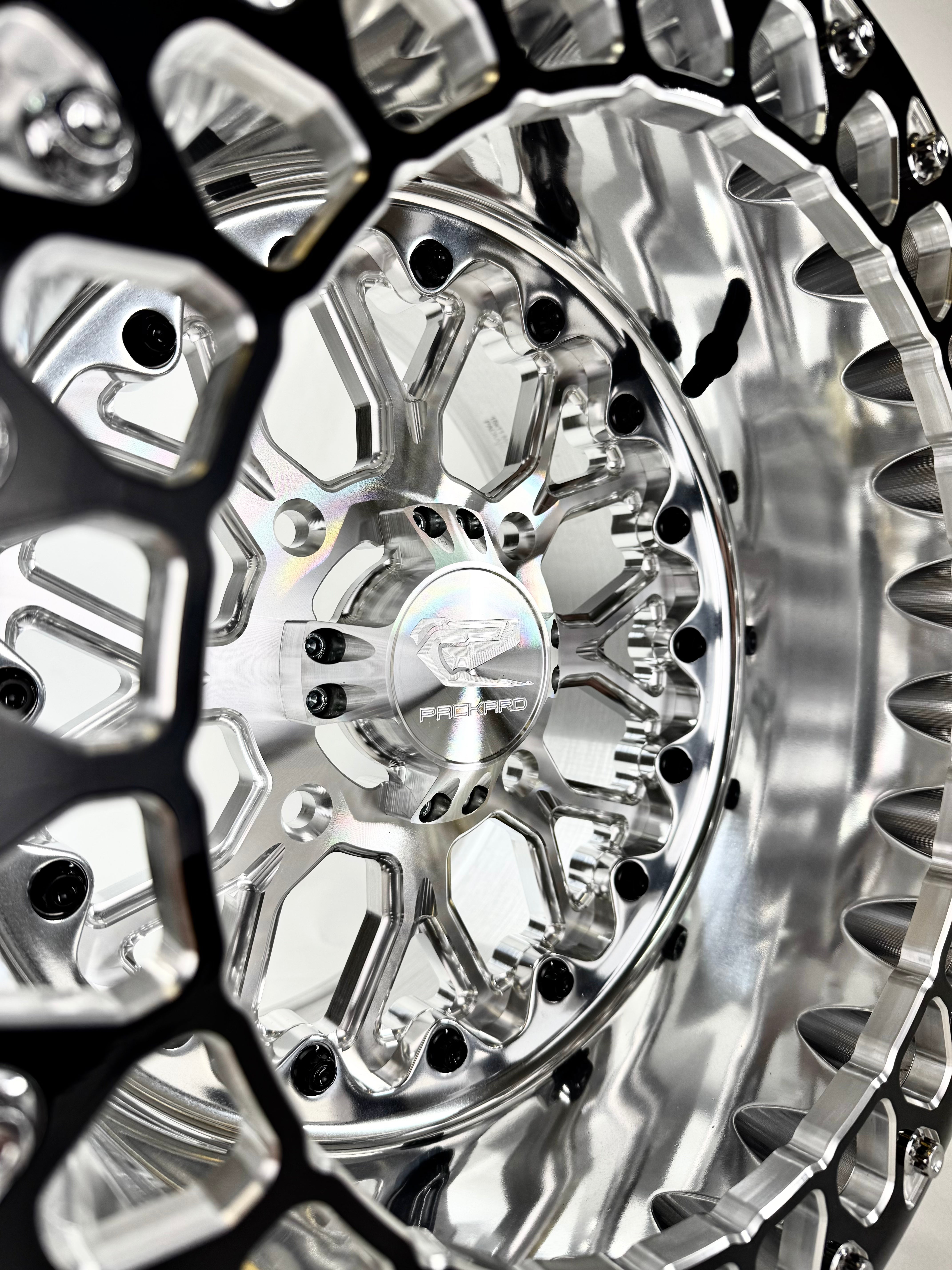 Photo of Wishbone - FF Forged Polished Beadlock - Silver by Packard Performance Dealer - Premium Wheels for UTVs / Side by Sides