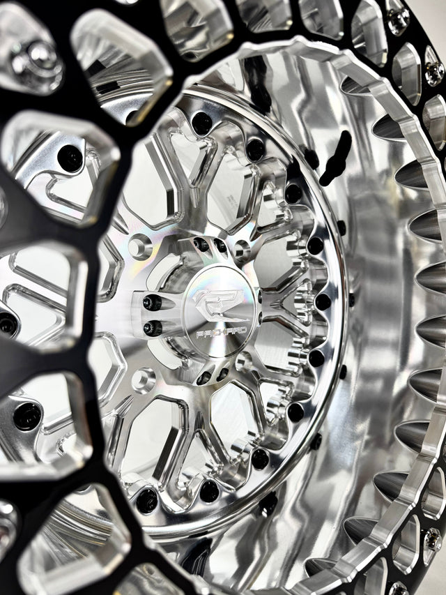 Photo of Wishbone - FF Forged Polished Beadlock - Silver by Packard Performance Dealer - Premium Wheels for UTVs / Side by Sides