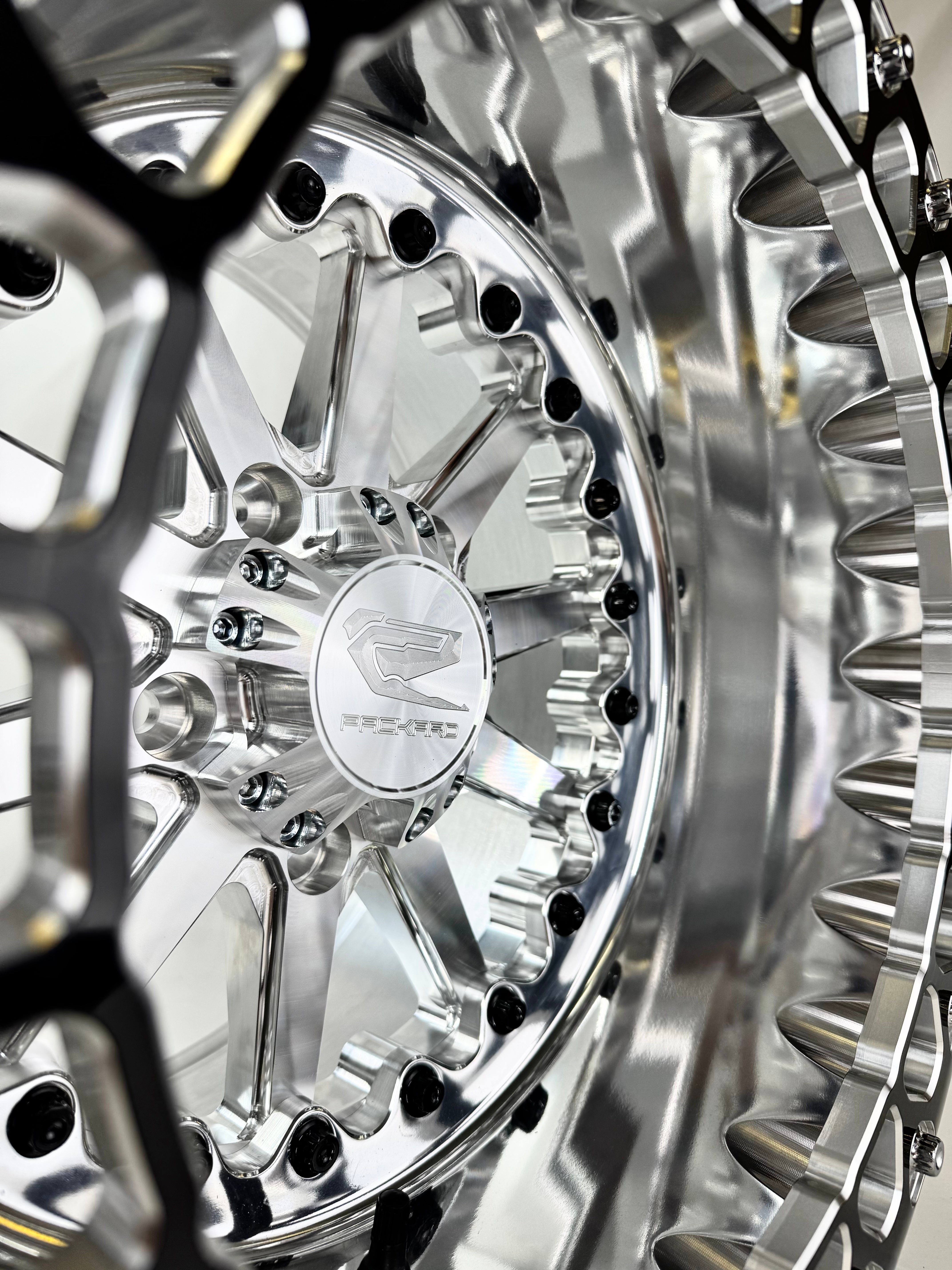 Photo of Element - FF Forged Polished Beadlock - Silver RZR Pro R 5x4.5 by Packard Performance Dealer - Premium Wheels for UTVs / Side by Sides