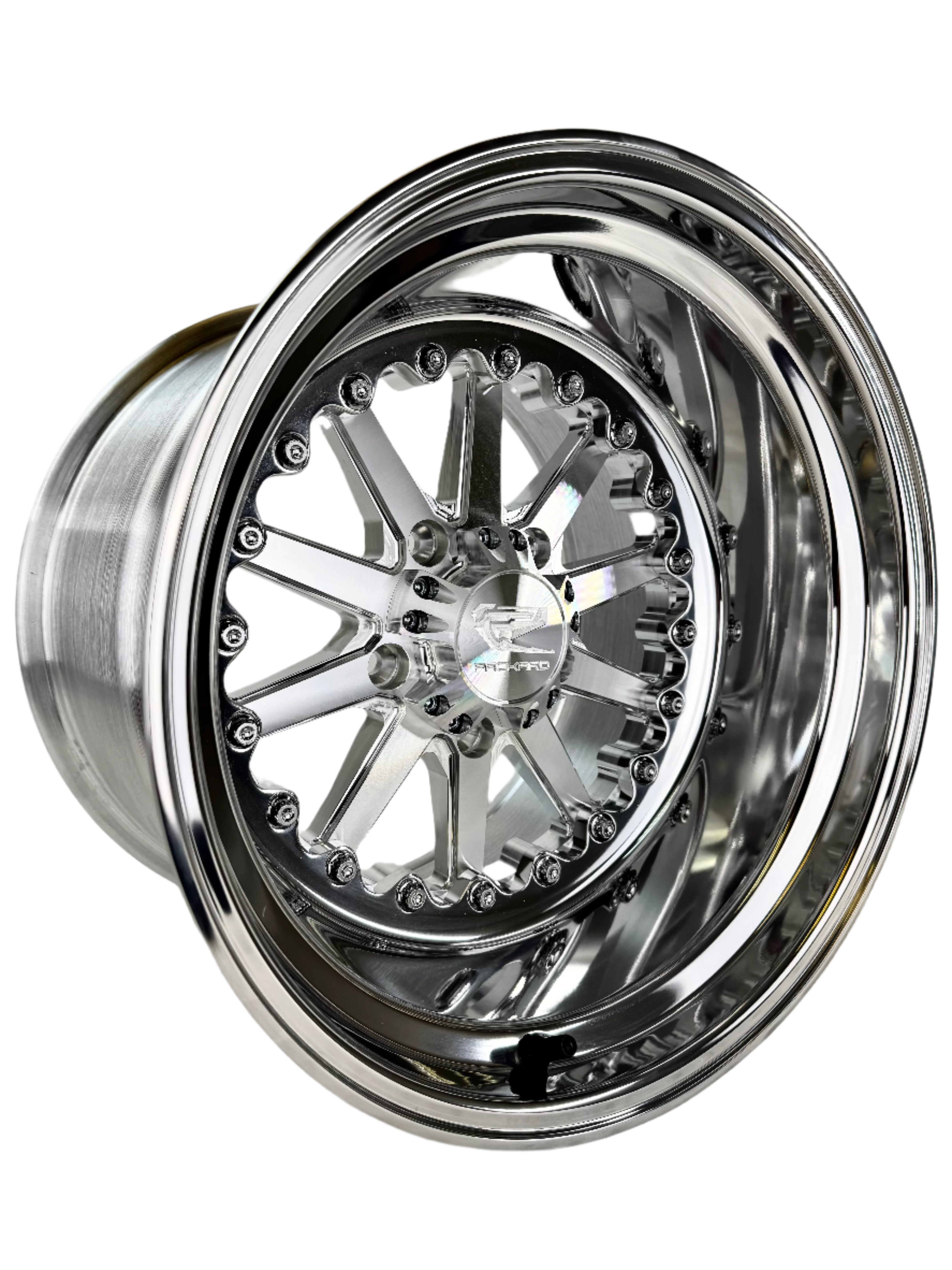 Element FF Forged Polished Silver UTV Wheel Set for RZR Pro R 5x4.5
