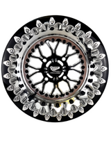 Packard Wishbone Polished Forged Beadlock Wheel - Gloss Black - 4x110 - Packard Performance 2