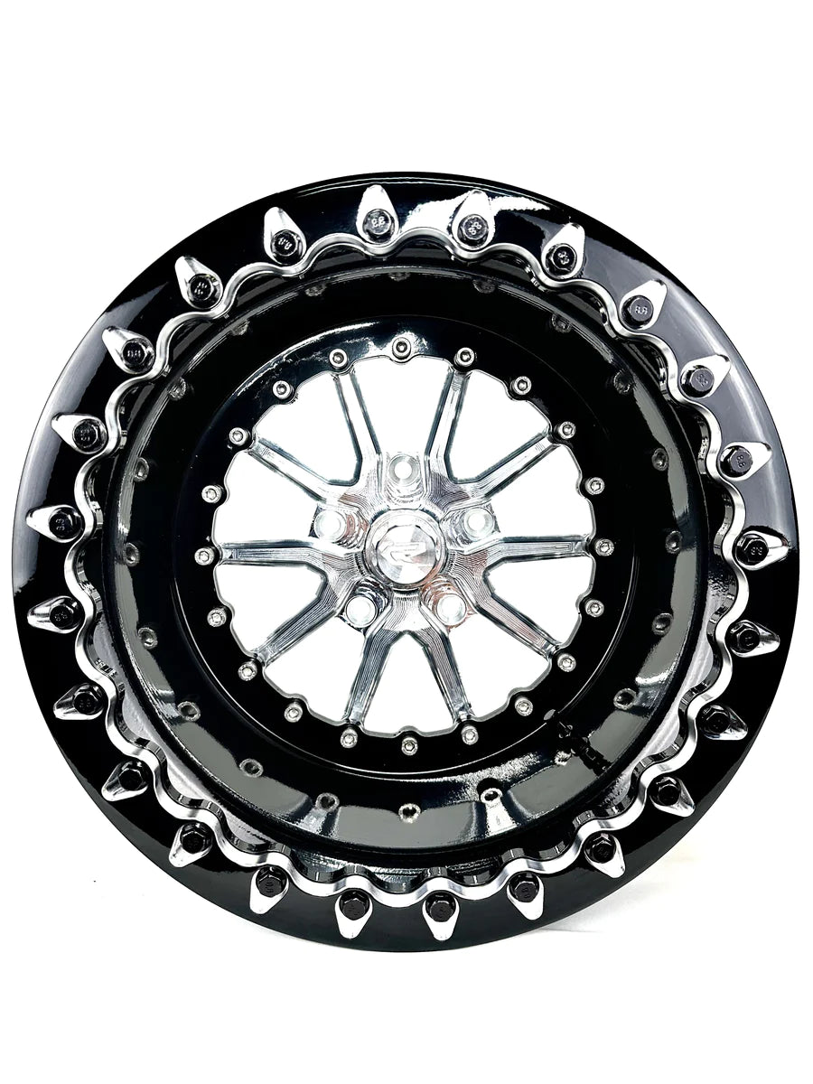 Photo of Polaris RZR Pro R Ultra Light Impact Beadlock Wheel - Silver (2021+) by Packard Performance - Premium Wheels for UTVs / Side by Sides
