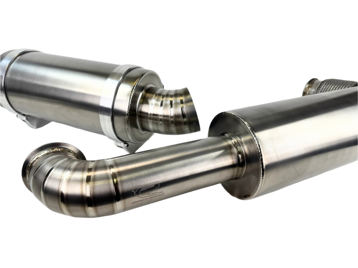 Packard Performance 3” Titanium Turbo Back Exhaust (Dual Muffler)