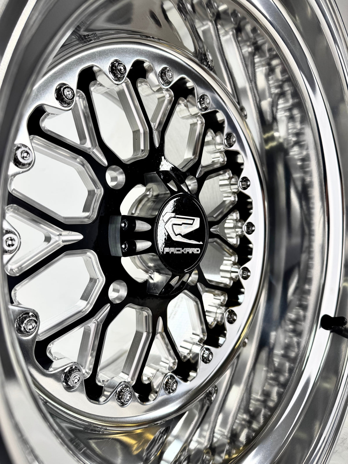Packard Wishbone Polished Forged Wheel - Gloss Black - 4x110 - Packard Performance 3