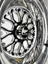 Packard Wishbone Polished Forged Wheel - Gloss Black - 4x110 - Packard Performance 3