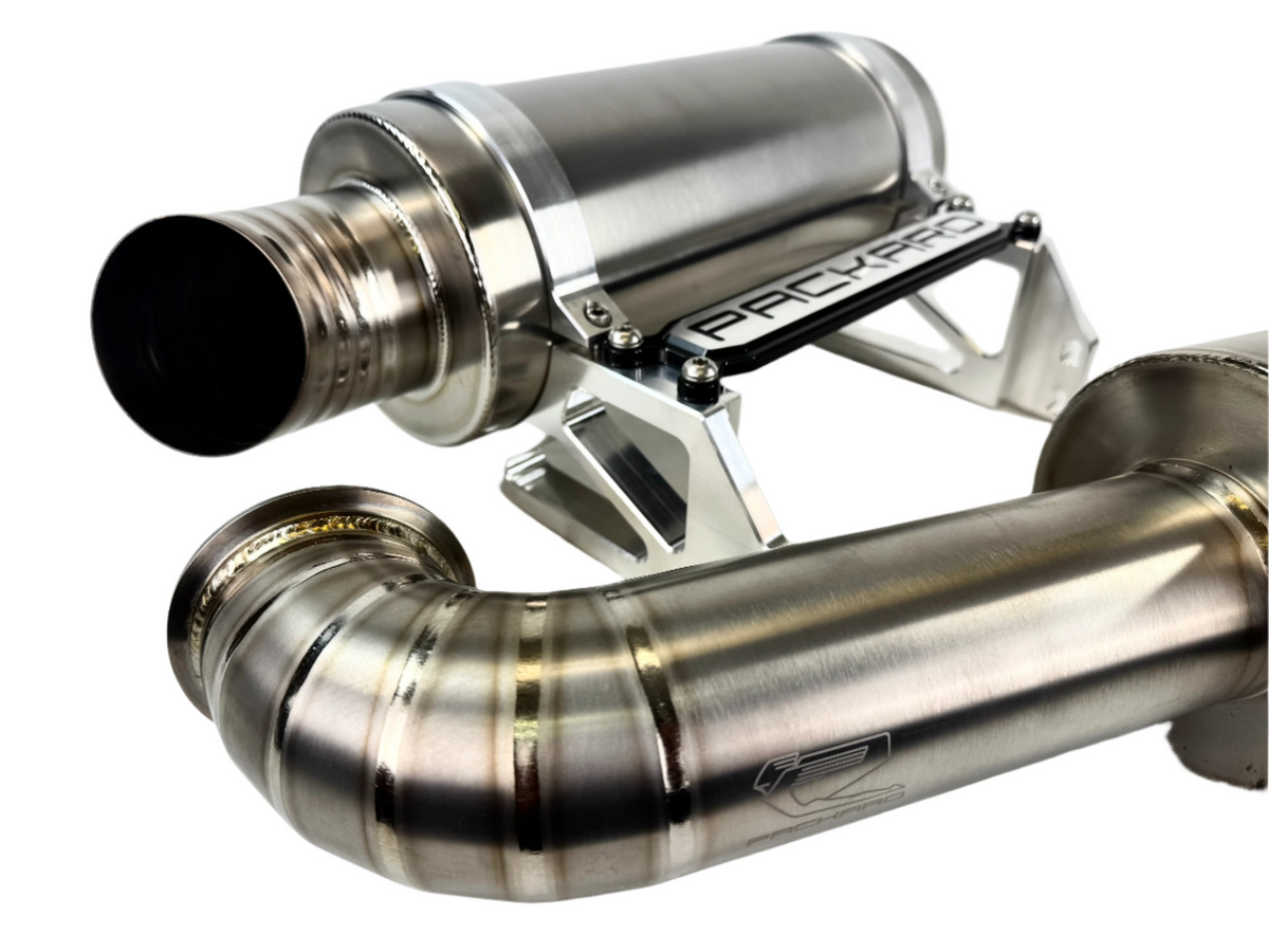 Packard Performance 3” Titanium Turbo Back Exhaust (Dual Muffler)