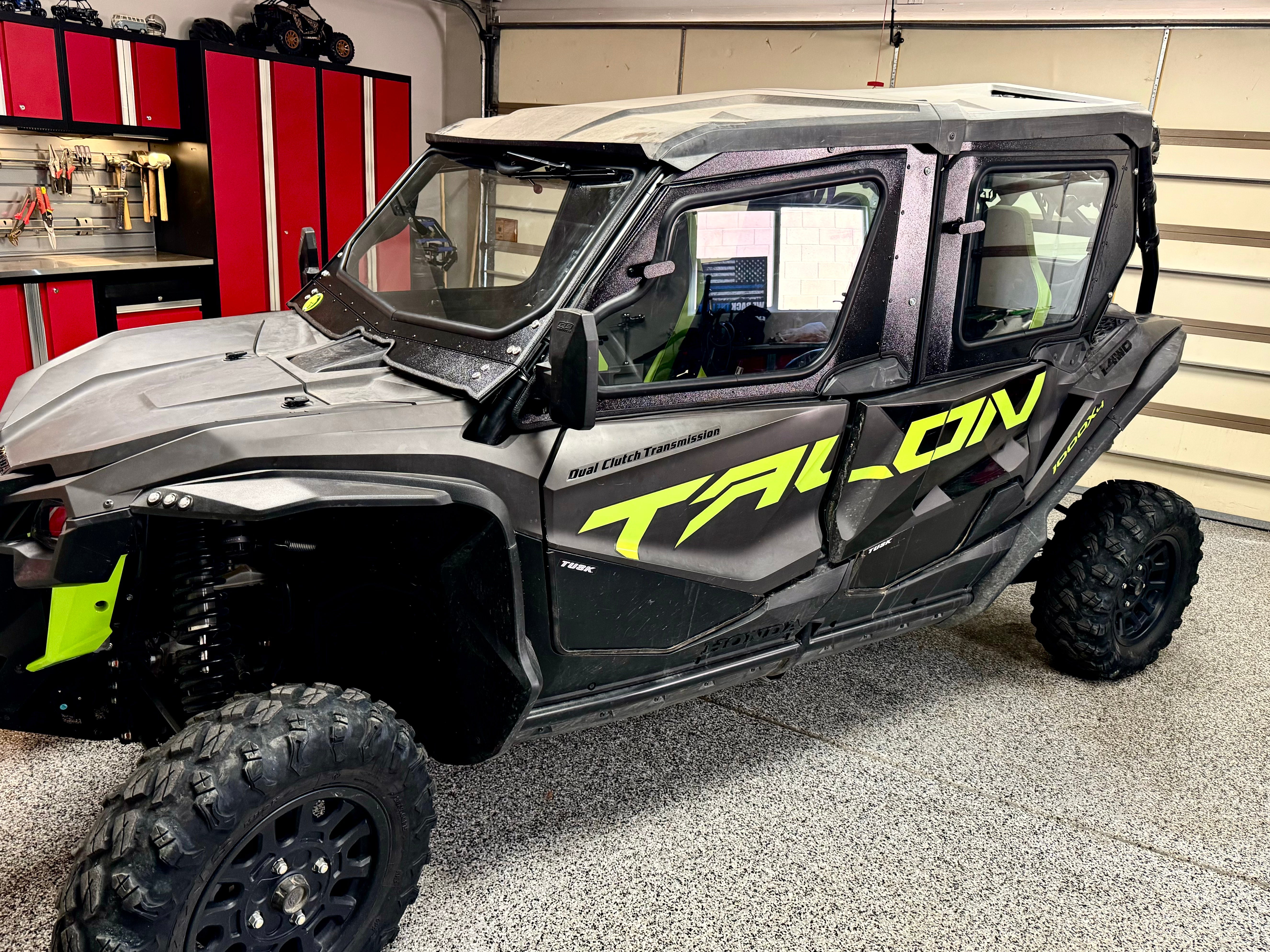 Photo of HONDA TALON 1000 4-SEAT Cab Enclosure "THE VAULT" 2019-2025 Upper Side Doors & Panels (Patent Pending) by Dirt Warrior Accessories - Premium VAULT for UTVs / Side by Sides