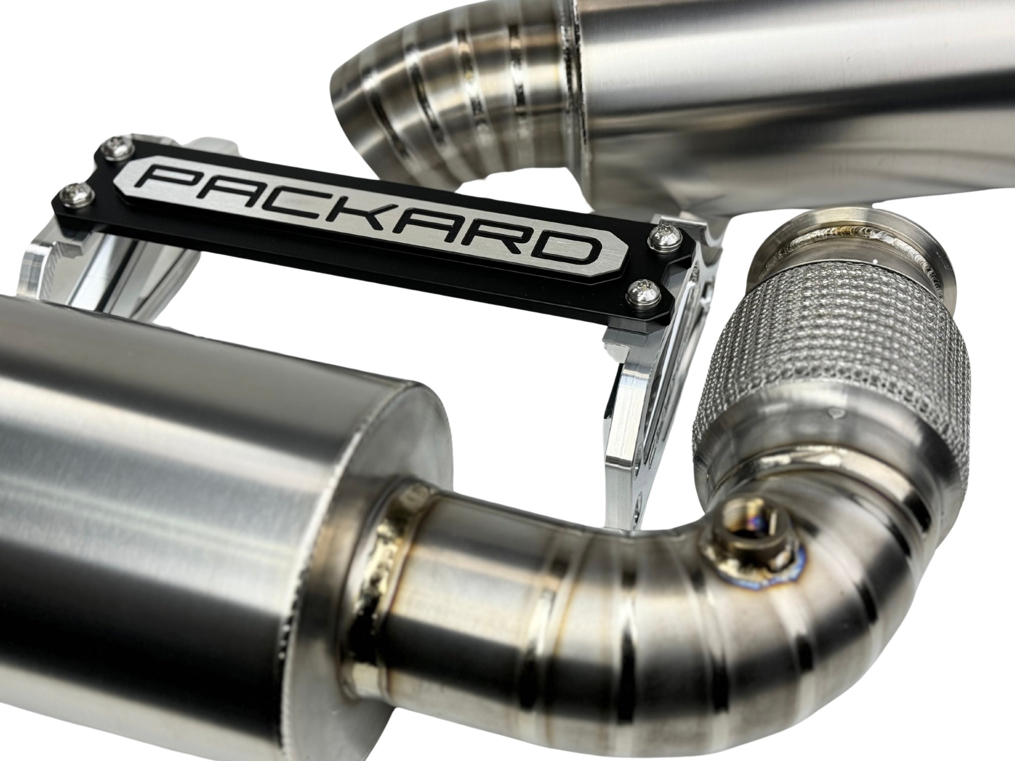 Photo of Packard Performance 3" Titanium Turbo Back Exhaust (Dual Muffler) for Can-Am X3 by Packard Performance - Premium for UTVs / Side by Sides