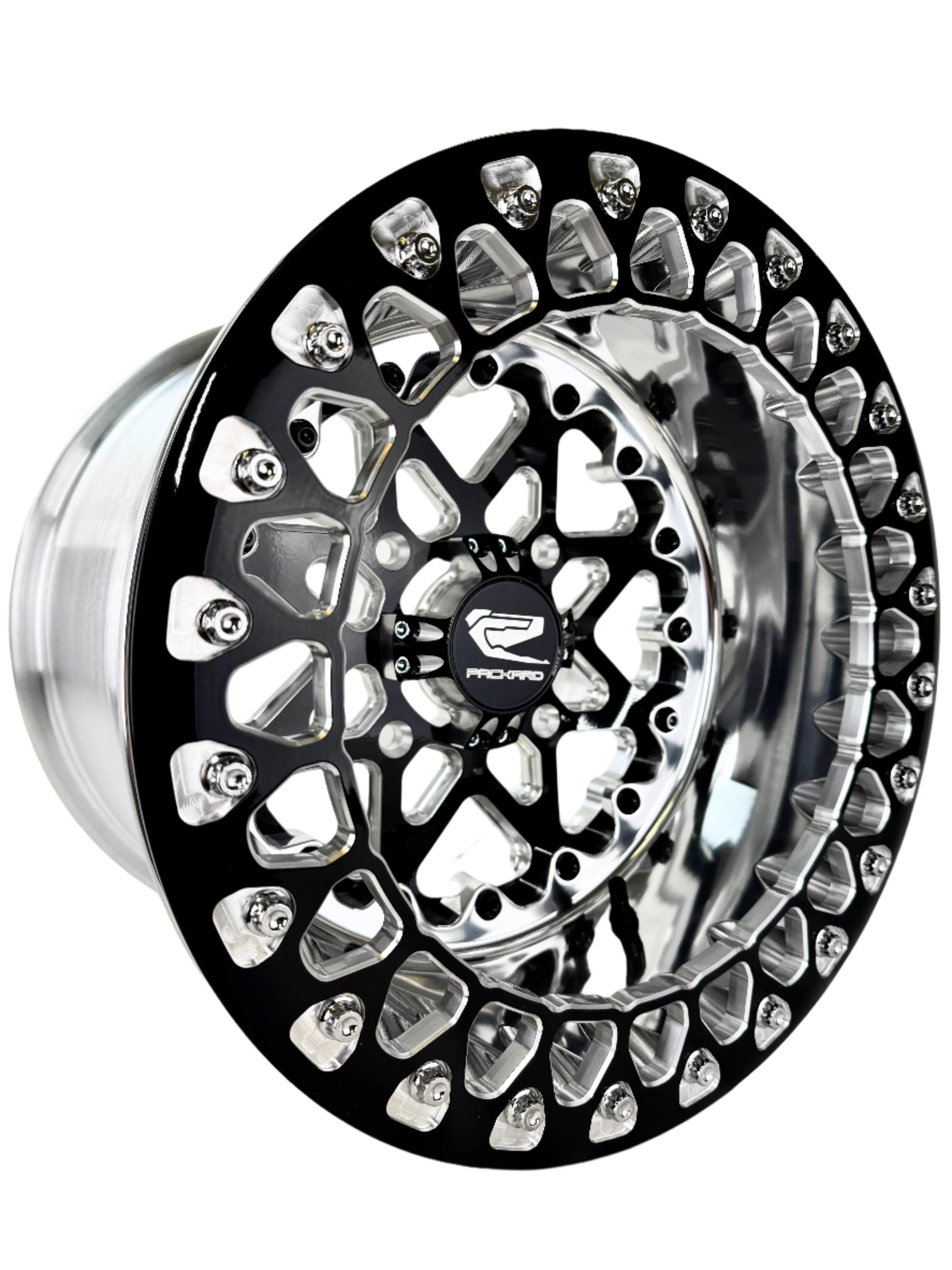 V2 Super Star - FF Forged Polished Beadlock - Gloss Black 4x110