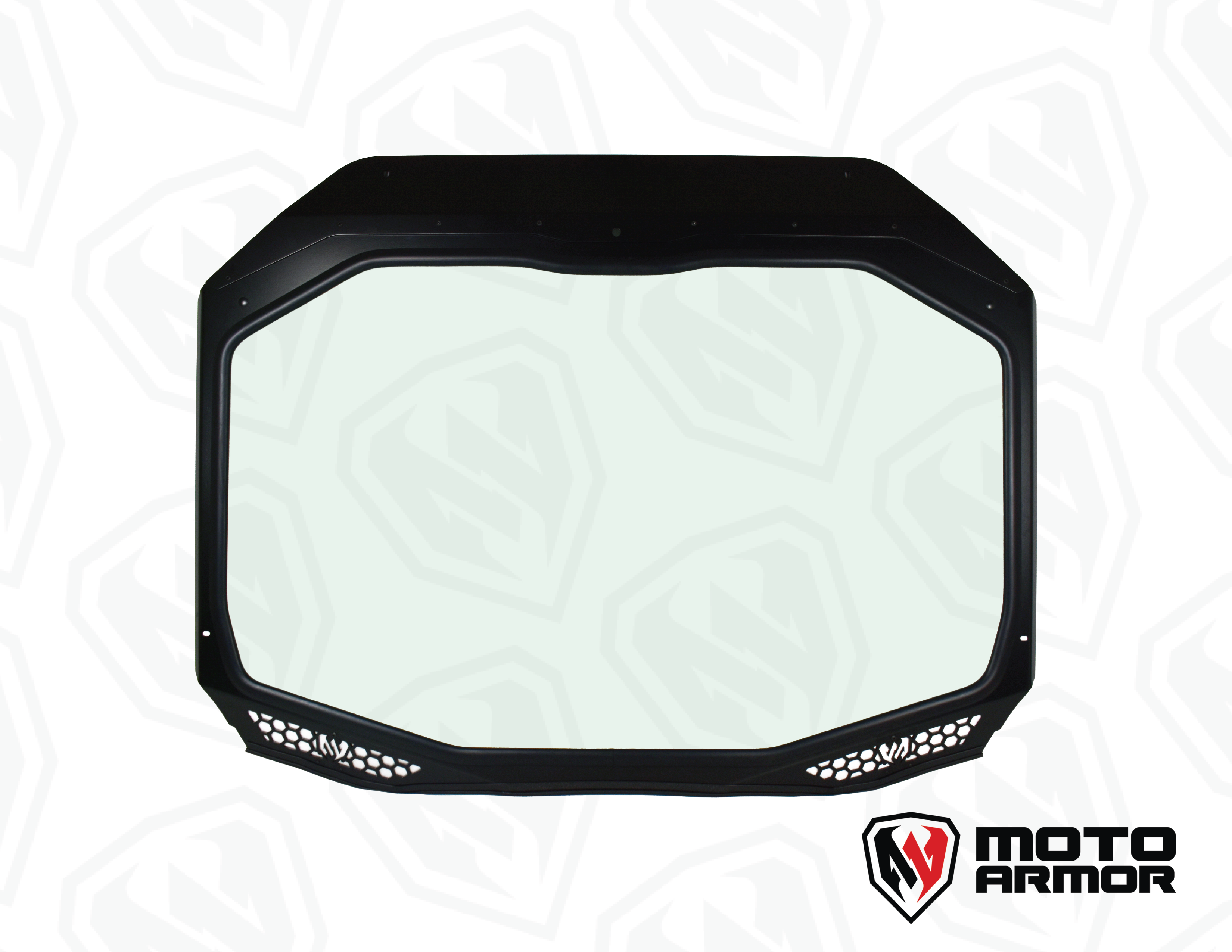 Photo of Maverick "R" Vented Glass Windshield with Wipers by Moto Armor - Premium for UTVs / Side by Sides