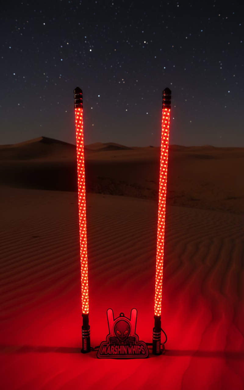 Photo of RGBW Vehicle Lighting System with Brake & Turn Signals by Marshin Whips - Premium for UTVs / Side by Sides