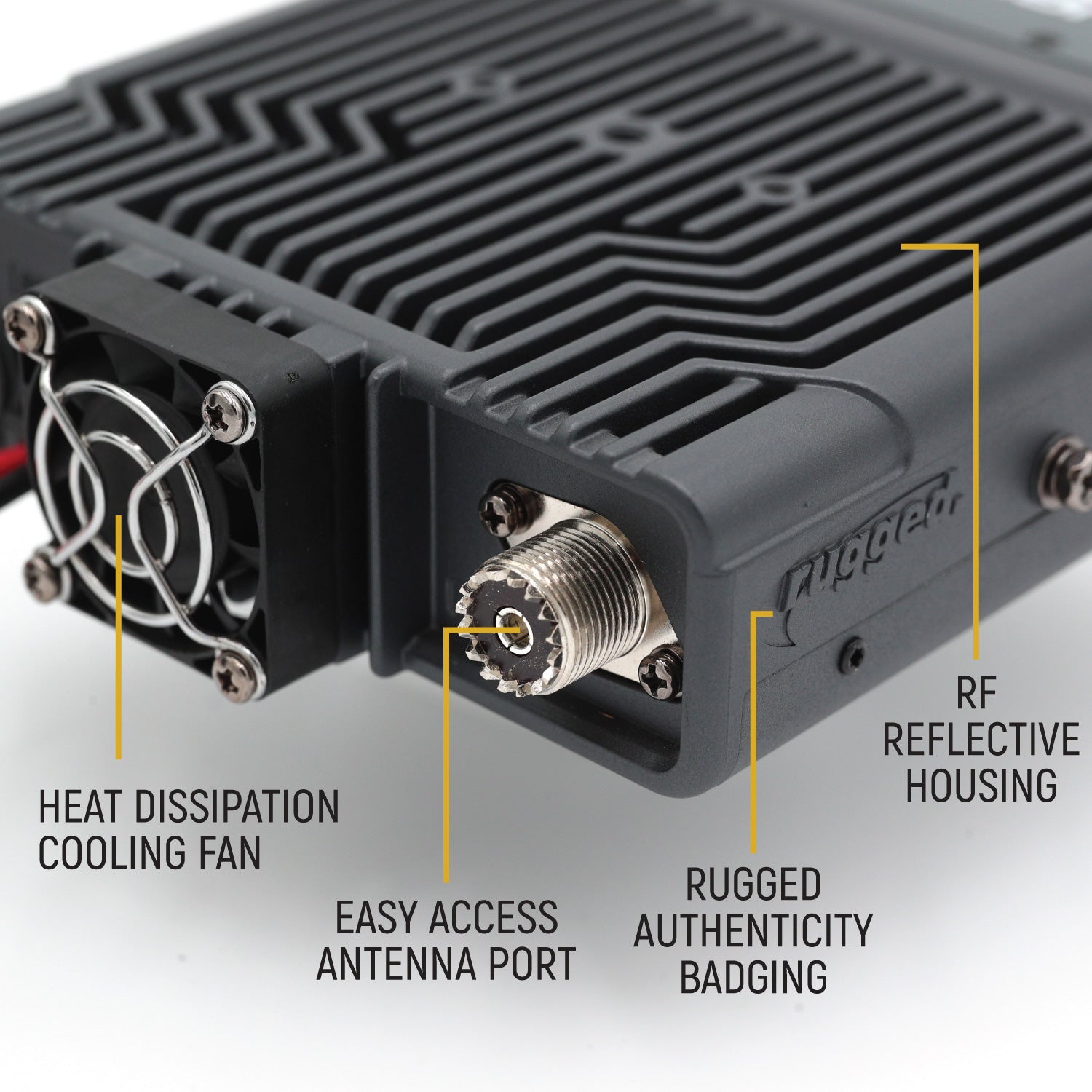 Photo of Radio Kit - Rambler G4 GMRS Mobile Radio with Antenna by Rugged Radios - Premium for UTVs / Side by Sides