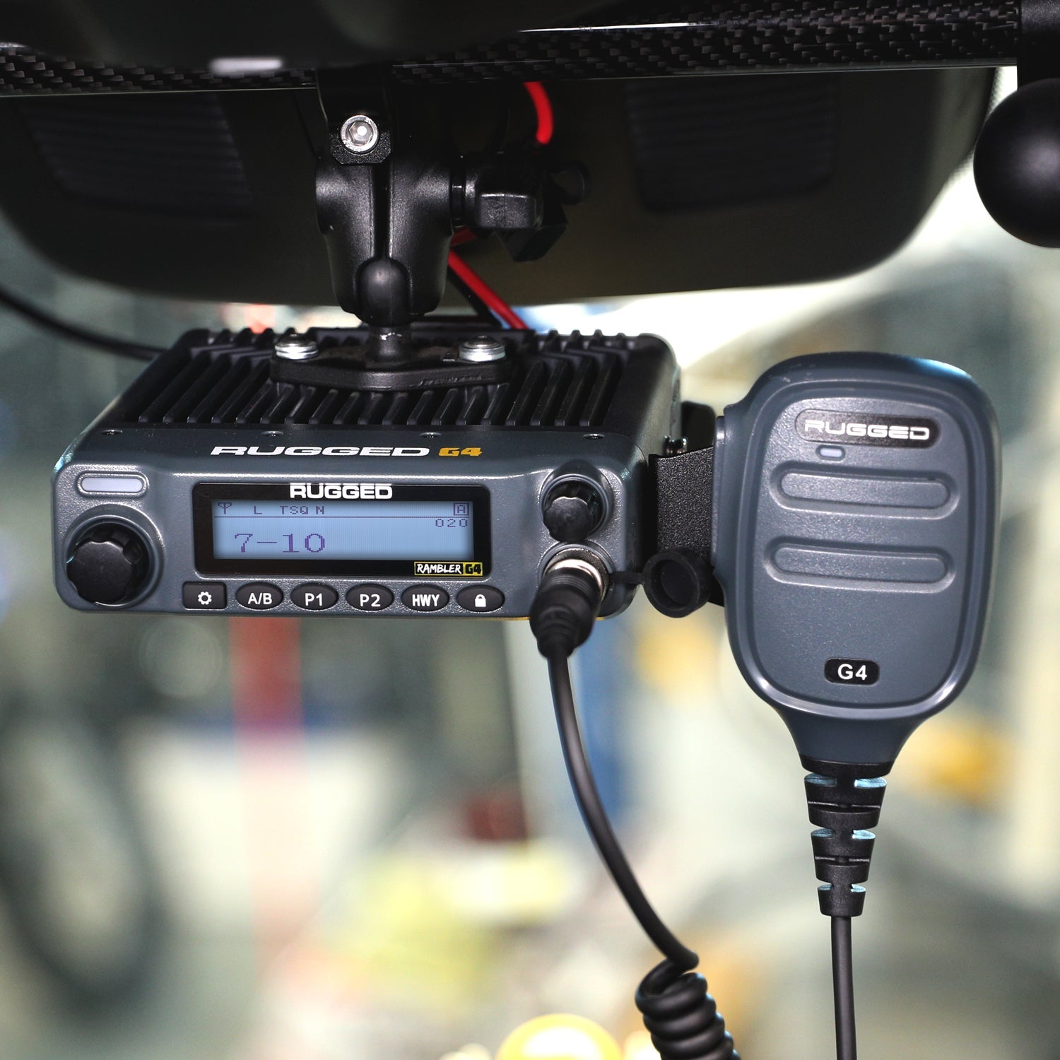 Photo of Mobile Radio Hand Mic Mount by Rugged Radios - Premium for UTVs / Side by Sides