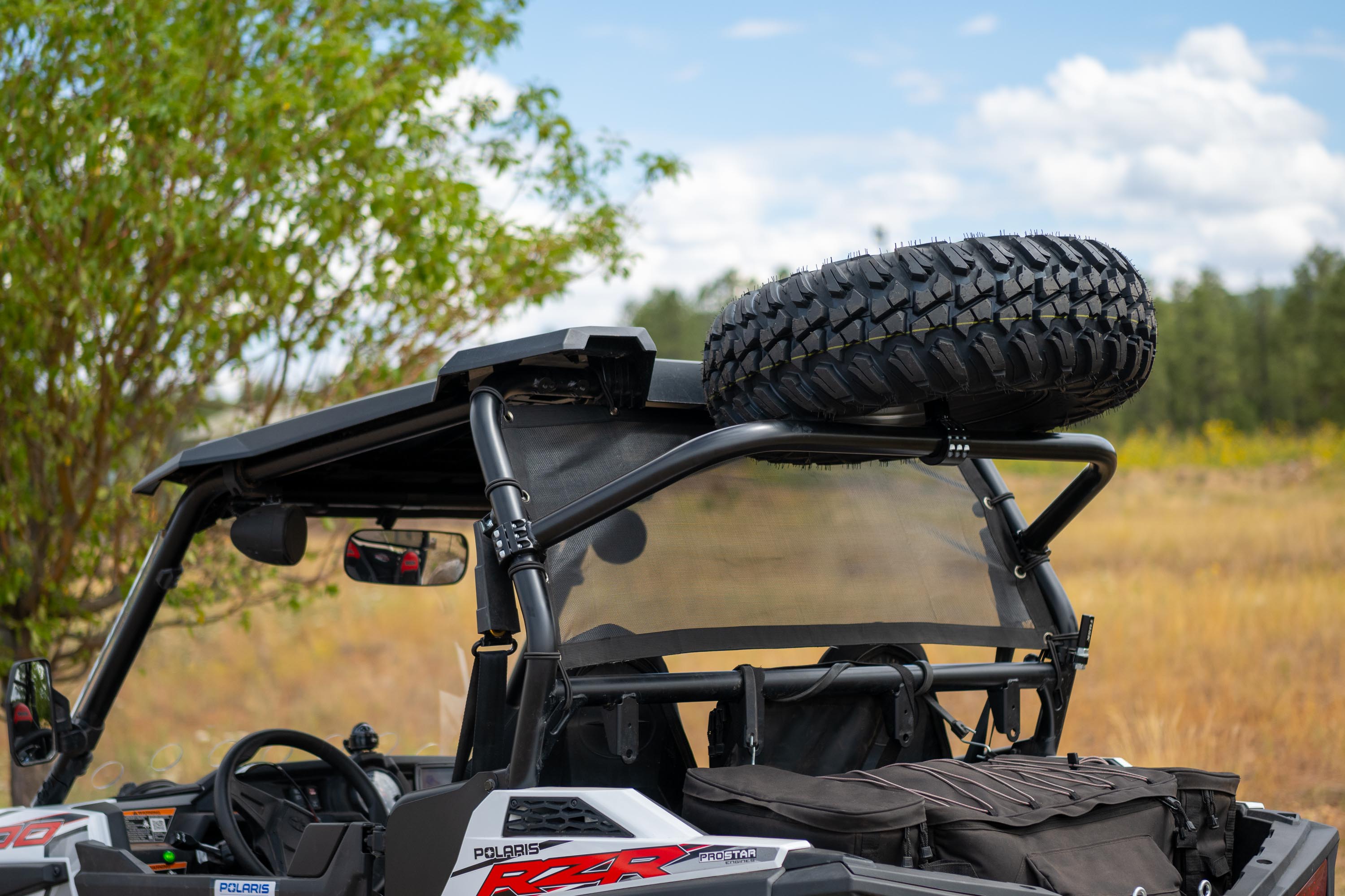 Photo of RZR 1000 S Dual Clamp Spare Tire Mount by Factory UTV - Premium Spare Tire Mounts for UTVs / Side by Sides