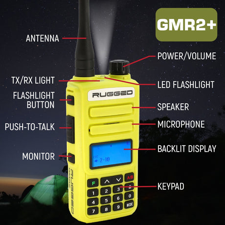 Photo of GO BAG - High Visibility GMR2 PLUS Emergency Radio Bundle by Rugged Radios - Premium for UTVs / Side by Sides